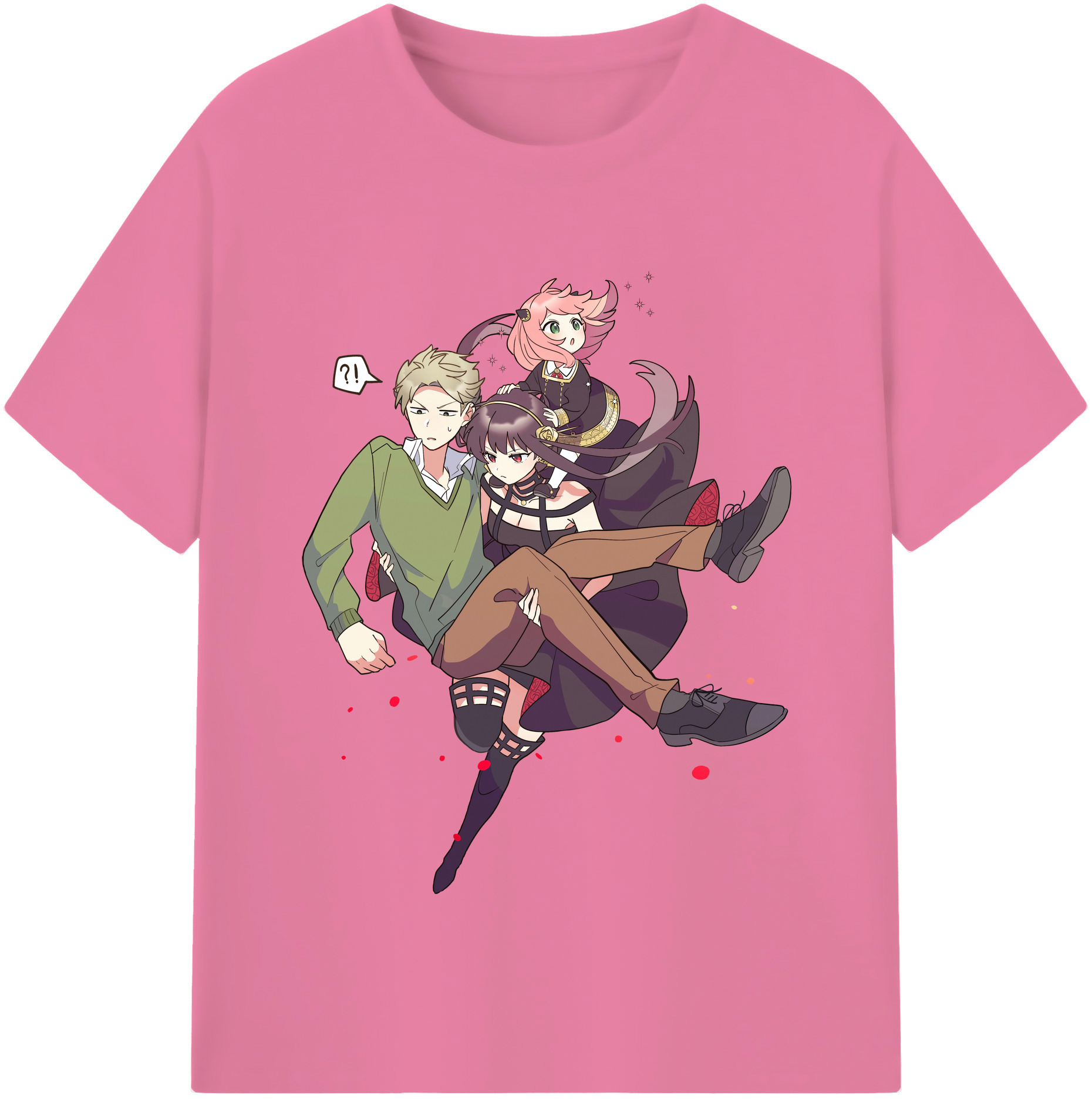 （画像用） SPY×FAMILY间谍家家酒 綿100％半袖Tシャツ（フロントプリント）